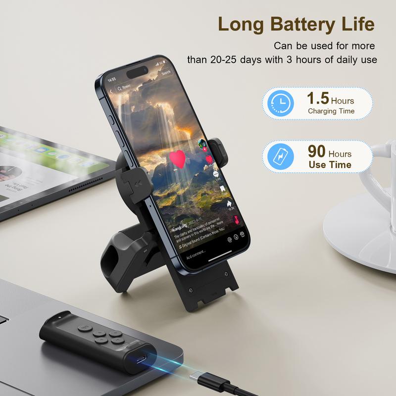📱 TikTok Remote Scroller & Phone Stand | Wireless Page Turner